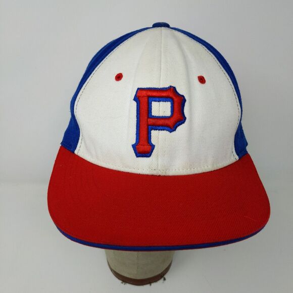 Prep Gear Fitted Hat Red White Blue Size S/M Embroidered P Logo - Picture 3 of 12